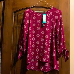 Stitch Fix Paper Moon Lauri Tie Sleeves blouse